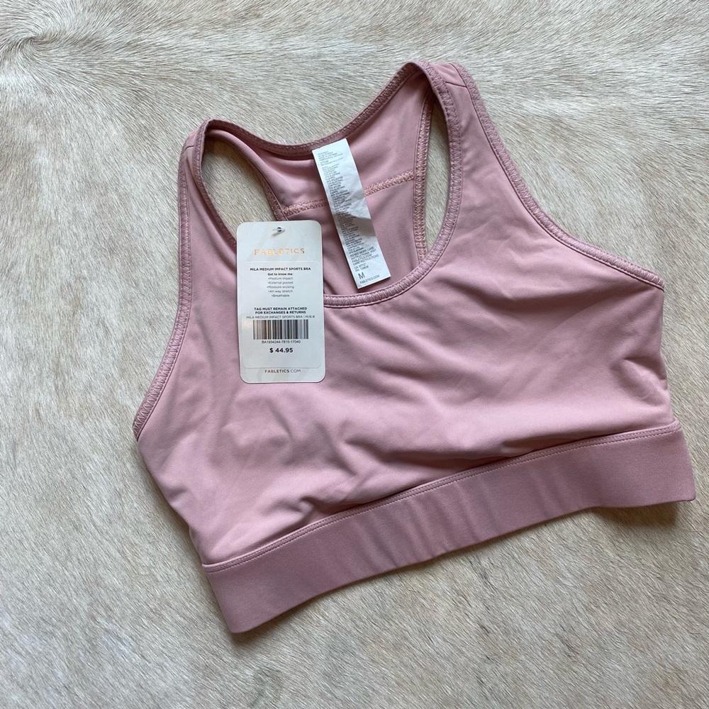 NWT Fabletics Mila Medium Impact Sports Bra, M